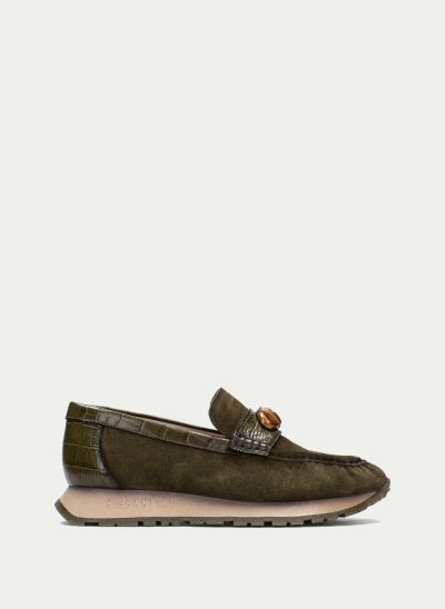 Green suede women's shoes - elegant and comfortable!HISPANITAS(SKU)254400