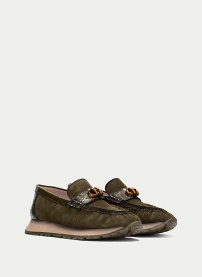 Green suede women's shoes - elegant and comfortable!HISPANITAS(SKU)254400