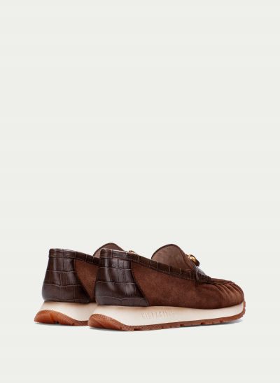 Brown suede women's shoes for every day HISPANITAS (SKU)254400.
