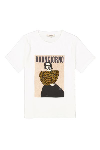 Дамска тениска BUONGIORNO в бяло GARCIA (SKU) H5OOO1