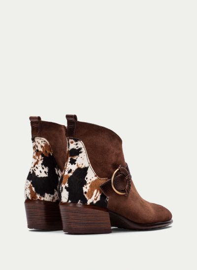 Brown boots with animal print - style and comfort!HISPANITAS (SKU)254256