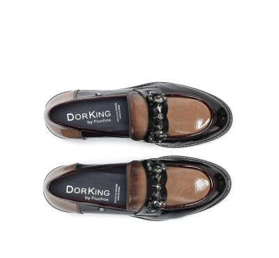 Дамски Лоуфър Кафяв/Бордо - Елегантни и Удобни!DORKING (SKU)9118