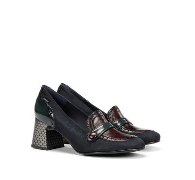 Elegant indigo heeled shoes - style and comfort!DORKING (SKU)9614