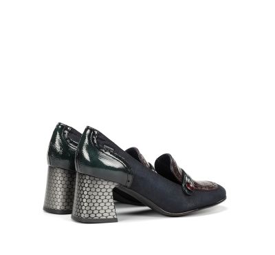 Elegant indigo heeled shoes - style and comfort!DORKING (SKU)9614