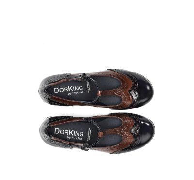 Elegant two-tone heeled shoes - style and comfort!DORKING (SKU)9618
