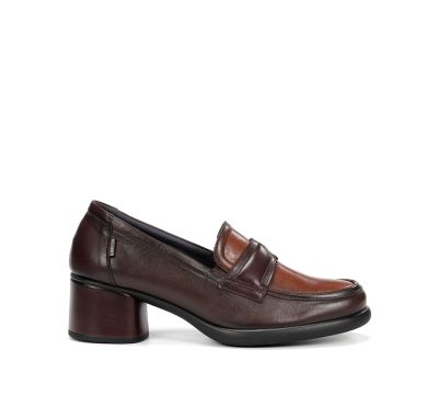 Elegant brown mid-heeled shoes - Women's style!DORKING (SKU)9378