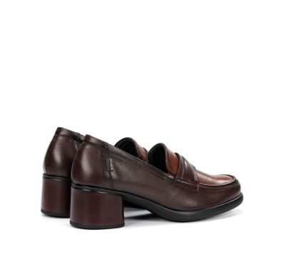 Elegant brown mid-heeled shoes - Women's style!DORKING (SKU)9378
