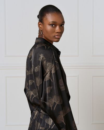 Stylish women's shirt with crumpled effect ACCESS FASHION (SKU) 7039