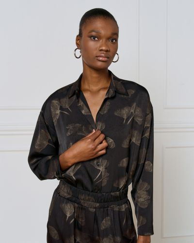 Stylish women's shirt with crumpled effect ACCESS FASHION (SKU) 7039
