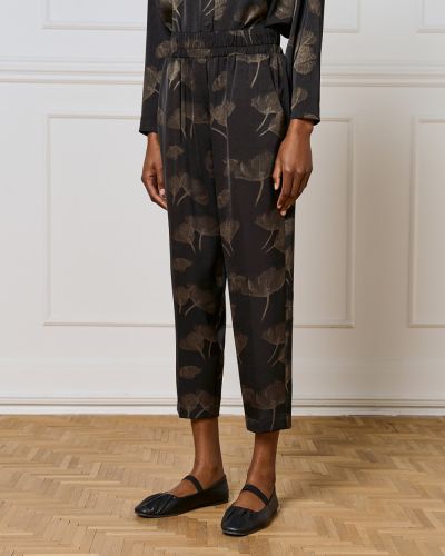 Elegant trousers with a crumpled effect and elastic waist ACCESS FASHION (SKU) 5065