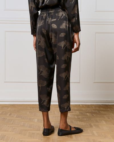 Elegant trousers with a crumpled effect and elastic waist ACCESS FASHION (SKU) 5065