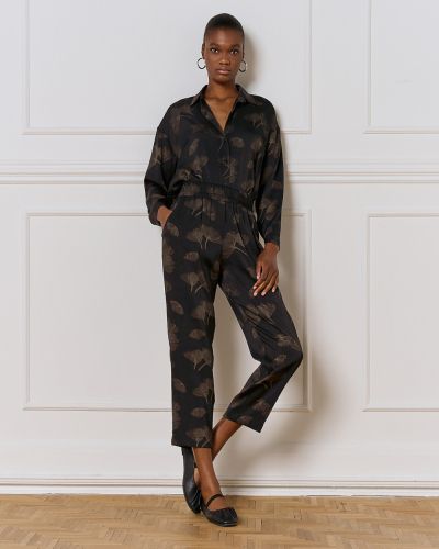 Elegant trousers with a crumpled effect and elastic waist ACCESS FASHION (SKU) 5065