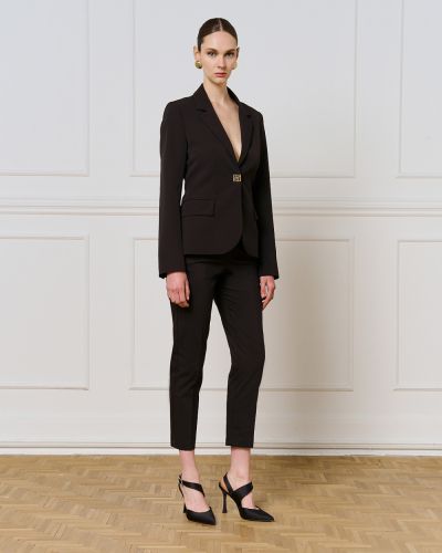 Elegant women's blazer with monogram button - style and comfort ACCESS FASHION (SKU) 1041