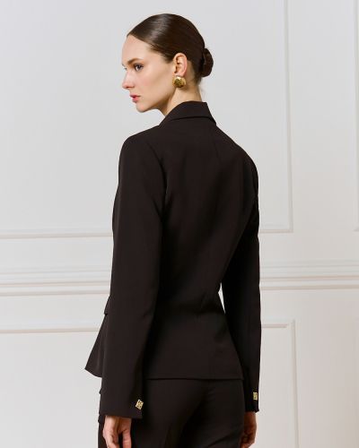 Elegant women's blazer with monogram button - style and comfort ACCESS FASHION (SKU) 1041