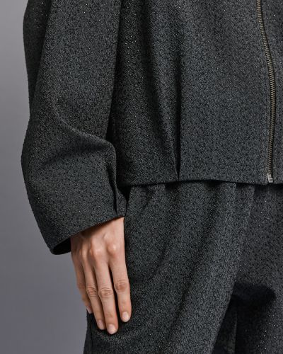 Women's bomber jacket with crystals ACCESS FASHION (SKU) 1033