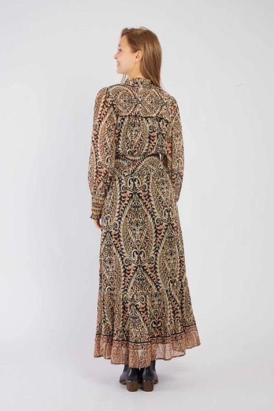 Women's long dress with print DARIANE - elegant appearance DERHY (SKU) A510020