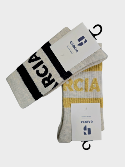 Women's cotton socks in gray mélange and black GARCIA (SKU) Z0028-60