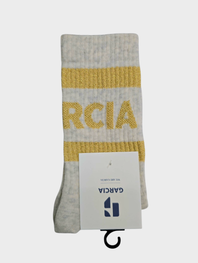 Women's socks with logo text GARCIA in gold (SKU) Z0028-6103