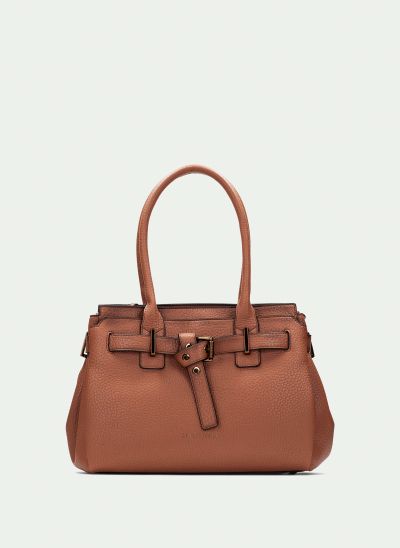 Elegant women's handbag in light brown HISPANITAS (SKU)254146.