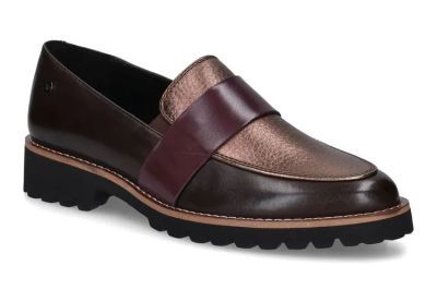 Bronze women's loafers - elegant and comfortable REGARDE LE CIEL (SKU)TEKLA01