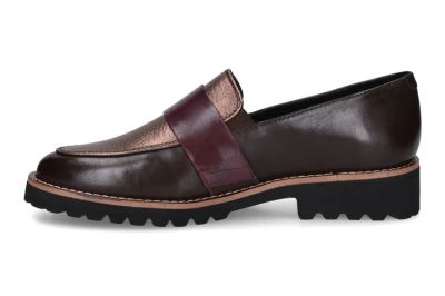 Bronze women's loafers - elegant and comfortable REGARDE LE CIEL (SKU)TEKLA01