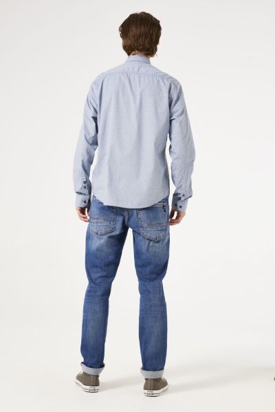 Men's shirt with a delicate geometric print for stylish everyday wear GARCIA (SKU) X41280