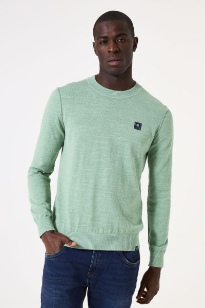 Elegant men's sweater in mint color GARCIA (SKU) Z1194-5482