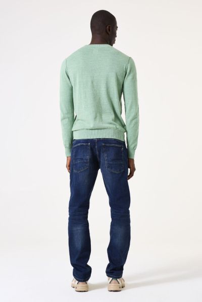 Elegant men's sweater in mint color GARCIA (SKU) Z1194-5482