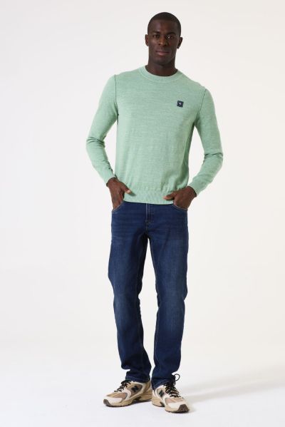 Elegant men's sweater in mint color GARCIA (SKU) Z1194-5482