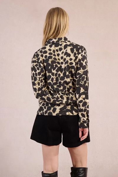 Ladies stylish shirt with animal print - elegance and comfort MOLLY BRACKEN (SKU) N262DN