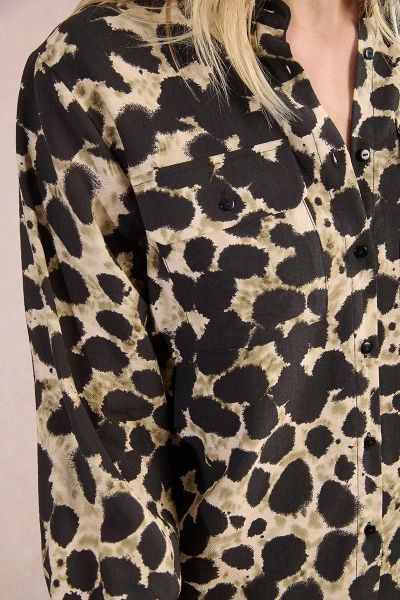 Ladies stylish shirt with animal print - elegance and comfort MOLLY BRACKEN (SKU) N262DN