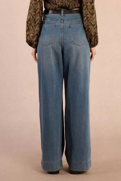 Дамски широки дънки със средно висока талия MOLLY BRACKEN (SKU) E1749DH