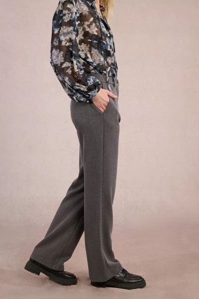 Women's straight pants with high waist - style and comfort MOLLY BRACKEN (SKU) P1761DH