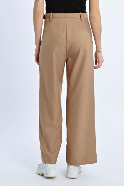Women's wide pleated pants with belt - style and elegance MOLLY BRACKEN (SKU) PL164BDN