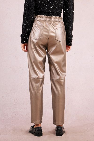 Дамски джогър панталон от висококачествена еко кожа MOLLY BRACKEN (SKU) T1396DH