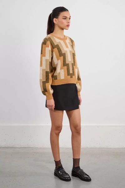 Women's graphic sweater - elegance and style MOLLY BRACKEN (SKU) LAL608DN
