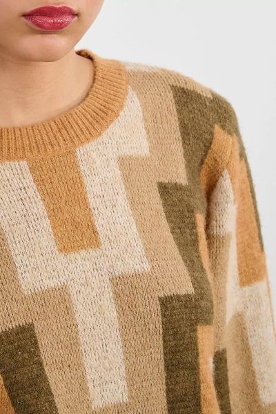 Women's graphic sweater - elegance and style MOLLY BRACKEN (SKU) LAL608DN
