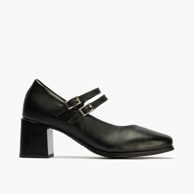 Черни Елегантни Обувки на Ток - Класически PITILLOS (SKU)10836