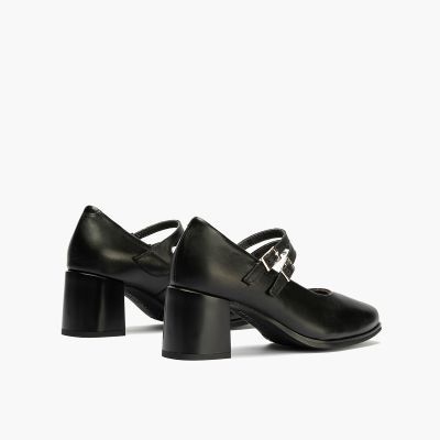 Черни Елегантни Обувки на Ток - Класически PITILLOS (SKU)10836