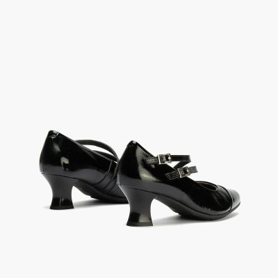Elegant black shoes with thin heels - the perfect choice!PITILLOS (SKU)10852