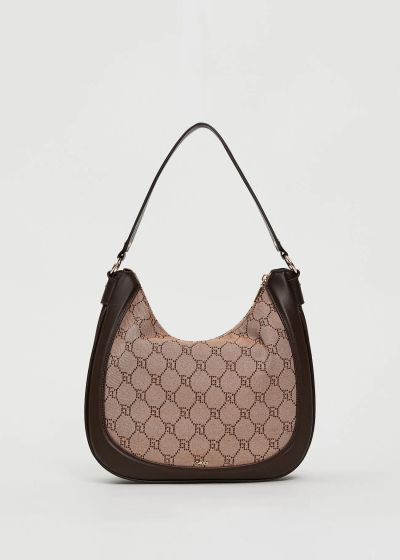 Women's jacquard bag - style in brown GAUDI (SKU) 12501