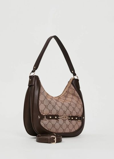 Women's jacquard bag - style in brown GAUDI (SKU) 12501