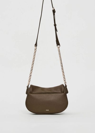 Women's crossbody bag in smoky green color - elegance and style GAUDI (SKU) 12363