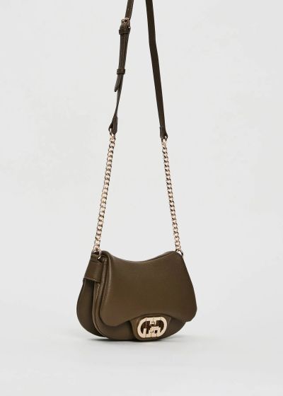 Women's crossbody bag in smoky green color - elegance and style GAUDI (SKU) 12363