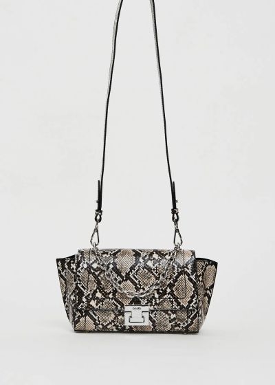 Дамска чанта snake print с верижка - стил и елегантност GAUDI (SKU) 12420