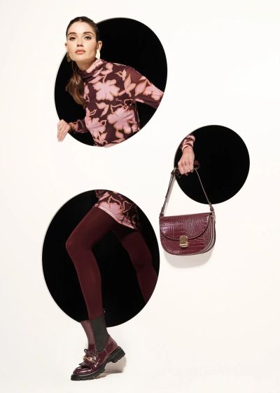 Дамска чанта crossbody  в цвят Burgundy - стил и елегантност GAUDI (SKU) 12470