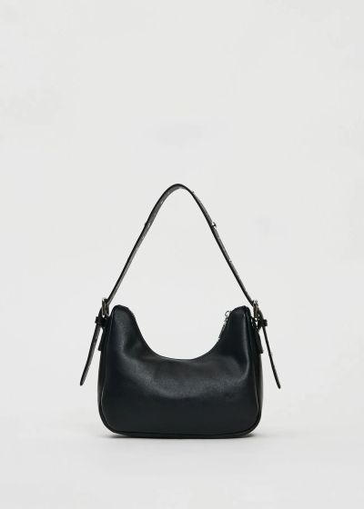 Mini bag with eyelets – black chic and spectacular design GAUDI (SKU) 12452