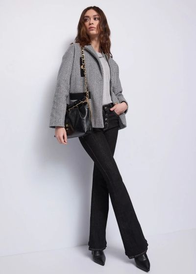 Stylish gray women's coat - elegance and comfort! GAUDI (SKU)521BD35028