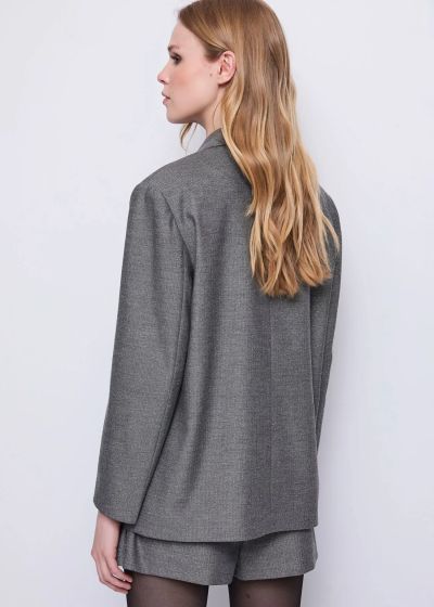 Дамски сив блейзър - стил и елегантност!GAUDI (SKU)521FD35016