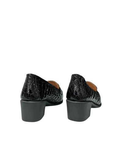 Black women's shoes with a molded heel - Classic!RELAX ANATOMIC (SKU)5295